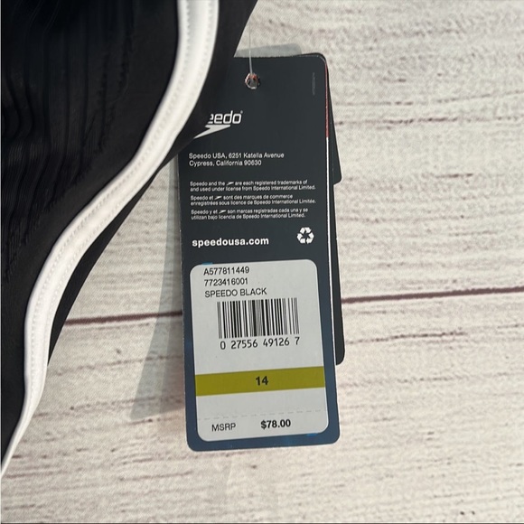 Speedo Rib Quantum Splice One Piece Swimsuit Size 14 - Picture 11 of 12